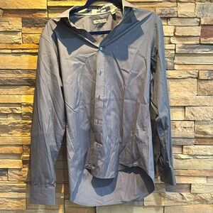 Burberry Brit Men’s Gray Long Sleeve Button Up Shirt M